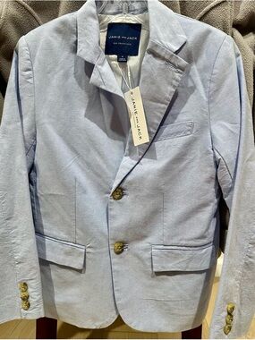 Janie and Jack light chambray blue boys' blazer size 8
